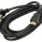 Cablu HDMI 2.0 3m Negru 90&deg;