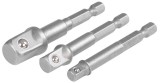 Set adaptoare Strend Pro pentru bormasina, 1/4", 3/8", 1/2" (3 buc)