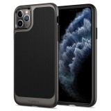 Husa Plastic - TPU Spigen Neo Hybrid Gun Metal pentru Apple iPhone 11 Pro, Gri - Neagra 077CS27243