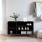 vidaXL Pantofar, negru, 102x36x60 cm, lemn compozit 831405