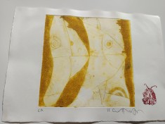 HARRY GUTTMAN, CROMOLITOGRAFIE ORIGINALA SERIA &quot;PESTI&rdquo; SEMNATA STAMPILATA/ EXEMPLAR DE AUTOR