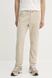 Timberland pantaloni de bumbac culoarea bej, mulata, TB0A2F6BEOH1