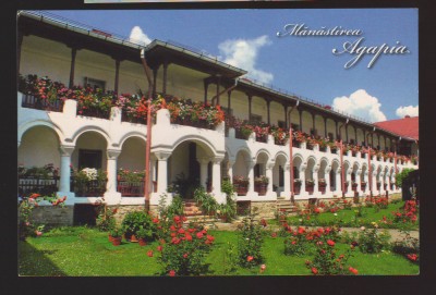 CPIB 22287 - CARTE POSTALA - MANASTIREA AGAPIA, CURTEA INTERIOARA, NECIRCULATA foto