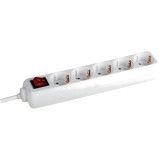 Prelungitor Vision Touch 307.1895 5 Prize Schuko, On/Off, 1.5M, Alb