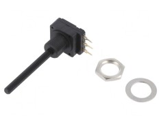 Potentiometru Axial 1k&Omega; 200mW THT 4mm Plastic Mono Cărbune