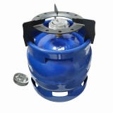 Butelie camping 8 L cu guler si arzator, Albastru + Reductie compatibila