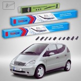 Cumpara ieftin Ștergătoare Mercedes-Benz Clasa A W168 1997-2004 | Set Față și Spate Flat &ndash; TeamCar&reg;