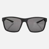 Ochelari de Soare Rectangulare Negri cu Ramă &icirc;n Cauciuc, CMCLASS