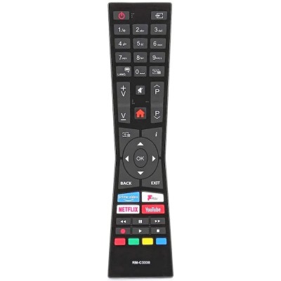 Telecomanda pentru JVC RM-C3338, x-remote, Netflix, YouTube, Prime Video, FPlay, Negru foto