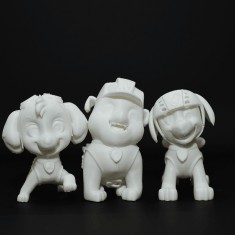 Set Patrula Cățelușilor 3D, de pictat - 8 cm