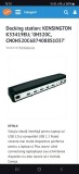 Kensington Notebook Docking Station sd100 5 Port USB K33419US 5V 2.5A