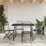 Set de masa pentru gradina, 5 piese, plasa metalica antracit GartenMobel Dekor, vidaXL