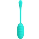 PRETTY LOVE - KIRK RECHARGEABLE VIBRATING EGG AQUA GREEN, PRETTY LOVE SMART