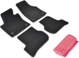 Covorase auto din mocheta Umbrella pentru Seat Leon II [1P] (2005-2012) + Laveta Microfibra 30X40 Cm