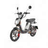 Scuter electric moped HECHT Betis Silver, 800 W, autonomie 40 km, viteza maxima 40 km/h, acumulator Li-Ion 48 V, 12 Ah, argintiu