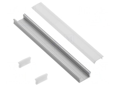 Profi LED Profil Aluminiu 1m Suprafețe Anodizat foto