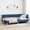 vidaXL Cadru de pat colțar Altele cu headboard albastru 100 x 200 cm