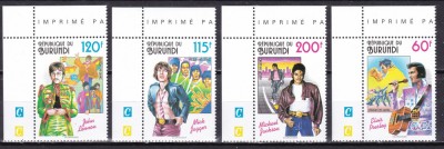 Burundi 1994 muzica MI 1793-1796 MNH w66 foto