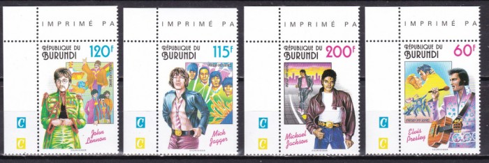 Burundi 1994 muzica MI 1793-1796 MNH w66