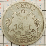 Suedia 1 kronor 1876 argint - km 741 - A008, Europa