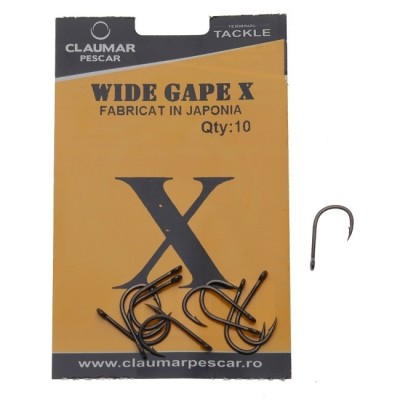 Carlige CLAUMAR Wide Gape X Nr.8, 10buc/pac foto