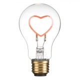 Lampa LED Sticla, Model Inima, Conector USB Type C, Transparent, Diametru 6cm, Inaltime 10cm, Oem