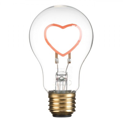 Lampa LED Sticla, Model Inima, Conector USB Type C, Transparent, Diametru 6cm, Inaltime 10cm foto