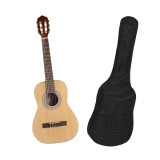 Chitara Clasica Lemn 4/4, 95cm, Natur, Husa Cadou, Adulti/Copii 13+, Tei, Corzi Otel