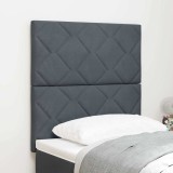 VidaXL Tăblie LED cu lumini cu bandă LED Gri &icirc;nchis 80 cm Catifea