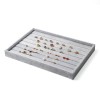 Tava Prezentare Bijuterii Watchbox, Inele, Cercei, Butoni, Lemn Catifea, 35x24x3 cm