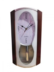 Ceas de perete cu pendul, Silentios, 45 cm, ZX2387A