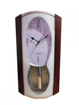 Ceas de perete cu pendul, Silentios, 45 cm, ZX2387A foto