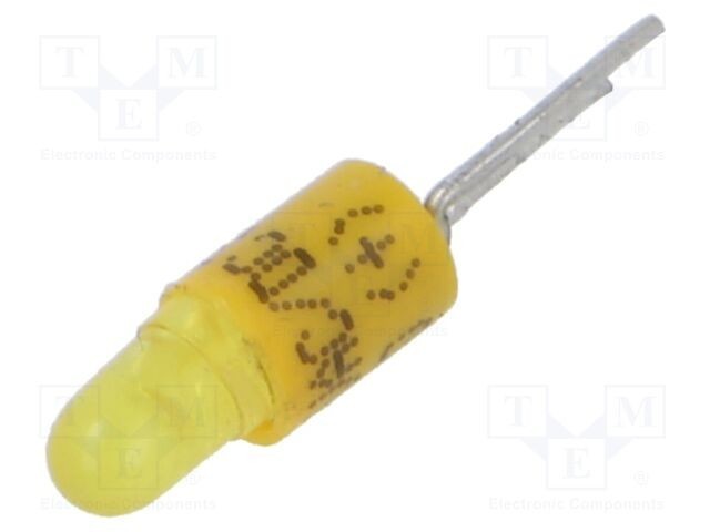 Lampă LED galbenă 28V EAO 1 diodă seria 19