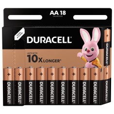 Baterie Duracell Basic, AA, 1.5V, alcalina, 18 buc