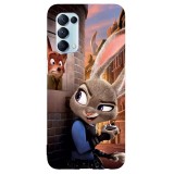 Husa compatibila cu Oppo A5 (2020) model Zootopia, Silicon, TPU, Viceversa, Transparent, Carcasa