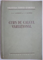 Curs de calcul variational &ndash; M. A. Lavrentiev
