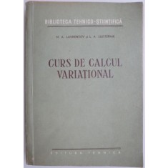 Curs de calcul variational &ndash; M. A. Lavrentiev