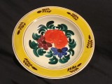 Farfurie romaneasca pictata perioada RSR anii 70 realizata la Sighisoara !