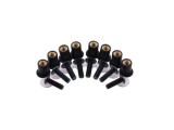 Set 8 suruburi prindere parbriz moto, culoare neagra