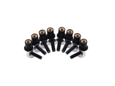Set 8 suruburi prindere parbriz moto, culoare neagra