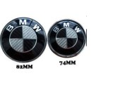 set 2 embleme fata spate negre carbon BMW 82 si 74 mm E46 E39 E38 E90 E60 z