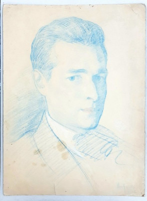 Petre Bulgaras (1884-1939) - Portret de barbat foto