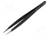Pensetă de precizie dreptă, v&acirc;rf ascuțit, 120mm PIERGIACOMI ESD