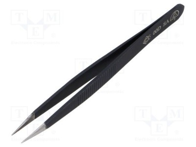 Pensetă de precizie dreptă, v&amp;acirc;rf ascuțit, 120mm PIERGIACOMI ESD foto
