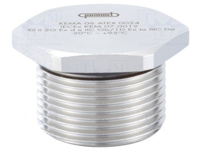 Capac de Protecție Alamă IP68 Nichel M12 1.5 foto