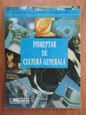 M. A. Nicolae Carsium - Indreptar de cultura generala foto