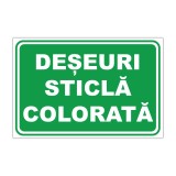 Indicator informare Deșeuri sticlă colorată