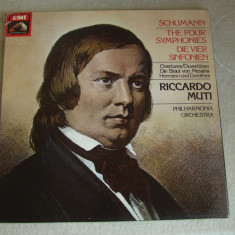 SCHUMANN - The Four Symphonies / Riccardo Muti - 3 LP Viniluri EMI