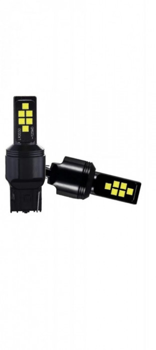Set de 2 becuri led Xentech Light 12 SMD Cree 1156 (alb sau rosu) si 3156 (alb)12W per bec - 1156 - Alb