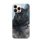 Husa compatibila cu Apple iPhone 14 Pro Max model Panther, Silicon, TPU, Viceversa, Transparent, Carcasa